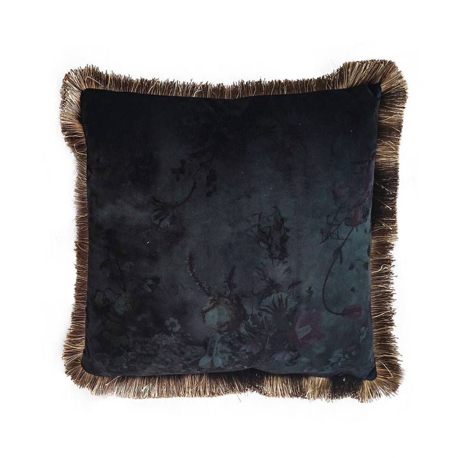 TRES ΔΙΑΚΟΣΜΗΤΙΚΟ ΜΑΞΙΛΑΡΙ ΥΦΑΣΜΑ POLYESTER ΜΠΛΕ ΠΡΑΣΙΝΟ 45x45cm