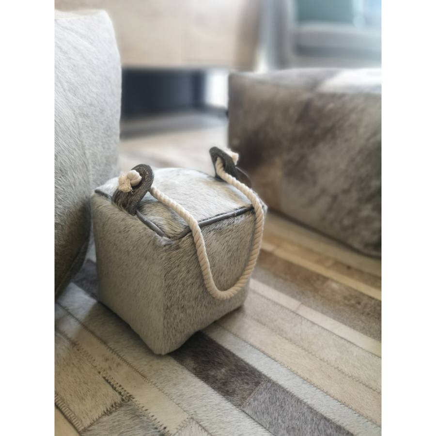 PUERTA DECO ΔΕΡΜΑ ΓΚΡΙ 15x15xH15cm