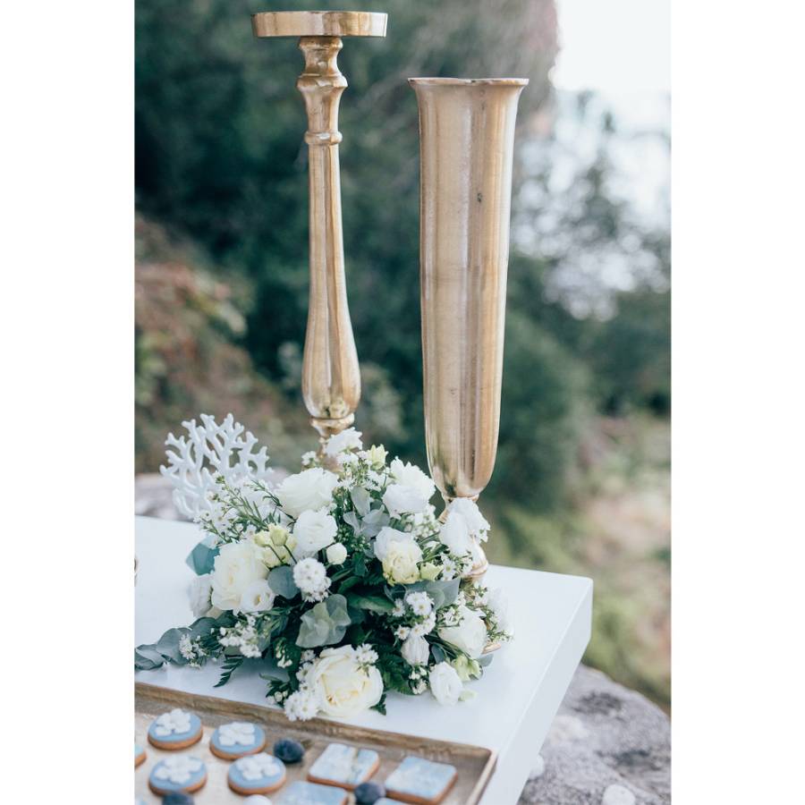 IONAS ΚΗΡΟΠΗΓΙΟ ΑΛΟΥΜΙΝΙΟ ΧΡΥΣΟ D18xH74cm