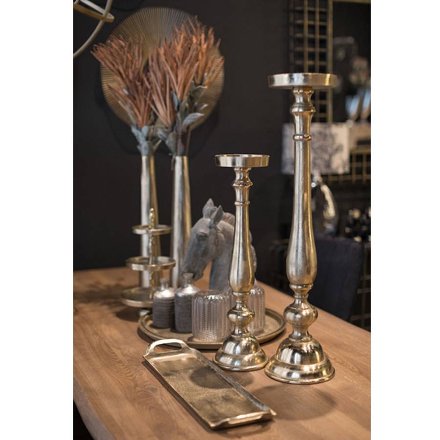 IONAS ΚΗΡΟΠΗΓΙΟ ΑΛΟΥΜΙΝΙΟ ΧΡΥΣΟ D18xH74cm