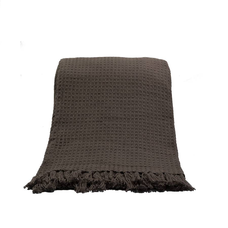 PIQUE ΡΙΧΤΑΡΙ ΒΑΜΒΑΚΙ POLYESTER ΚΑΦΕ 130x170cm