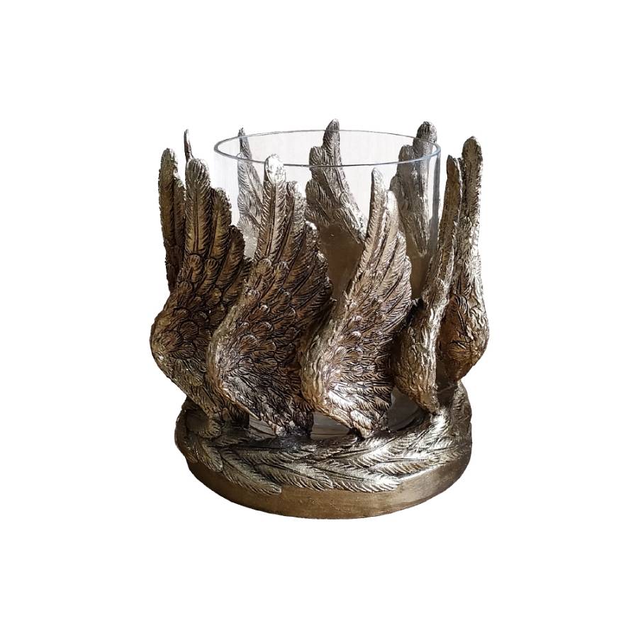 VOLE ΚΗΡΟΠΗΓΙΟ POLYRESIN ΧΡΥΣΟ 15x15xH18,3cm