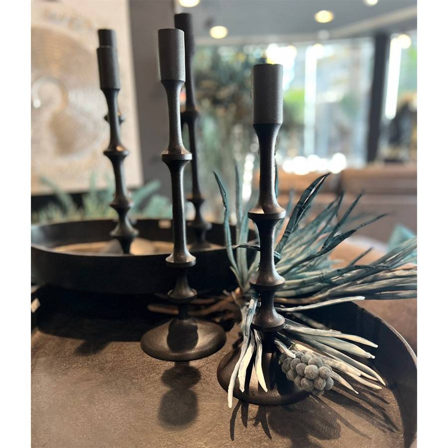 NIO ΚΗΡΟΠΗΓΙΟ ΑΛΟΥΜΙΝΙΟ ΜΑΥΡΟ D13xH34cm