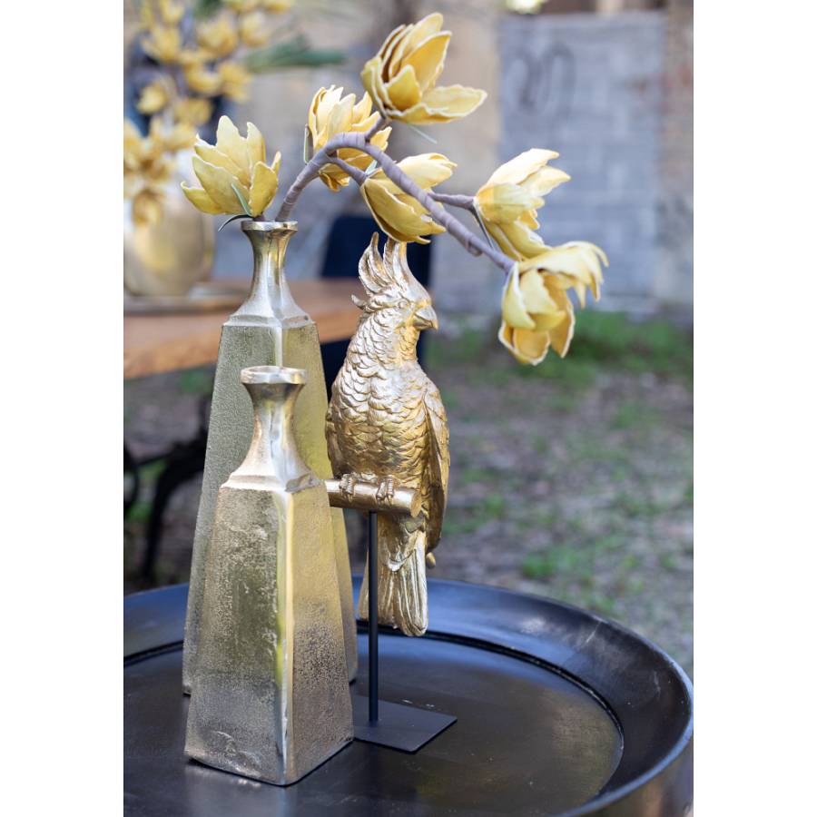 GLORY ΒΑΖΟ ΑΛΟΥΜΙΝΙΟ ΧΡΥΣΟ D10xH30cm