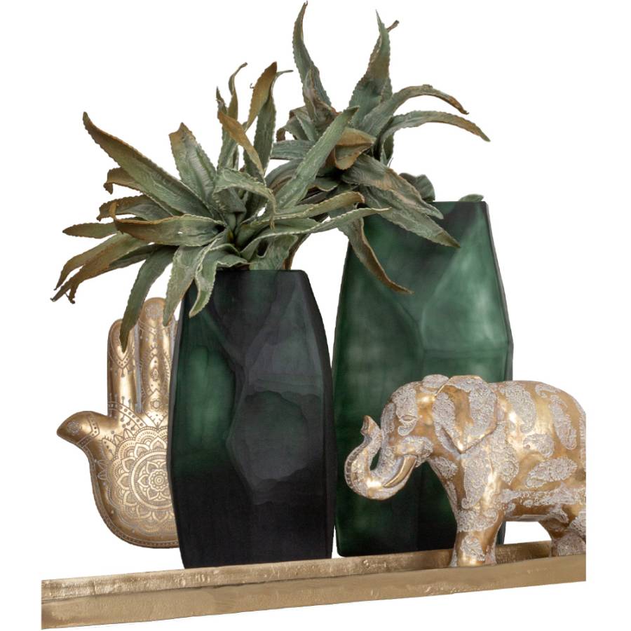 HAMSA DECO ΤΟΙΧΟΥ POLYRESIN ΧΡΥΣΟ ΛΕΥΚΟ 24,5x2,5xH29,5cm