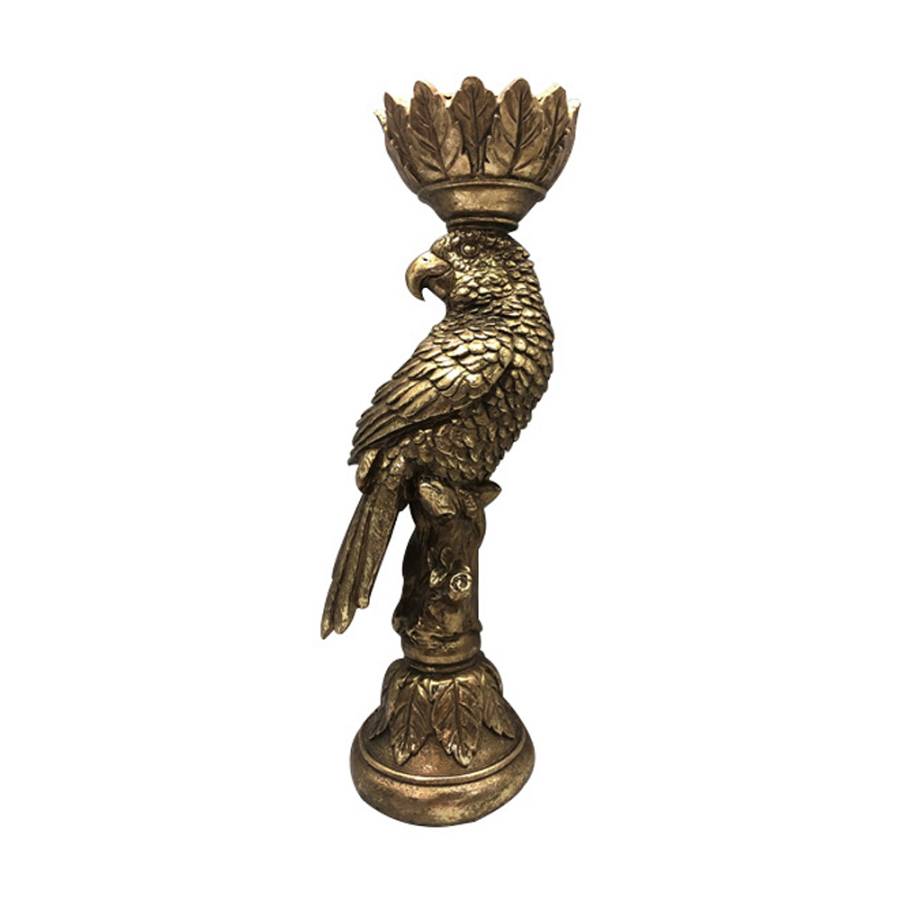 BUDGI ΚΗΡΟΠΗΓΙΟ POLYRESIN ΧΡΥΣΟ 13x10xH34,5cm