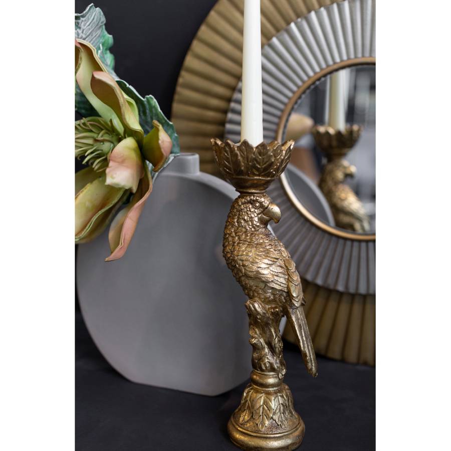 BUDGI ΚΗΡΟΠΗΓΙΟ POLYRESIN ΧΡΥΣΟ 13x10xH34,5cm