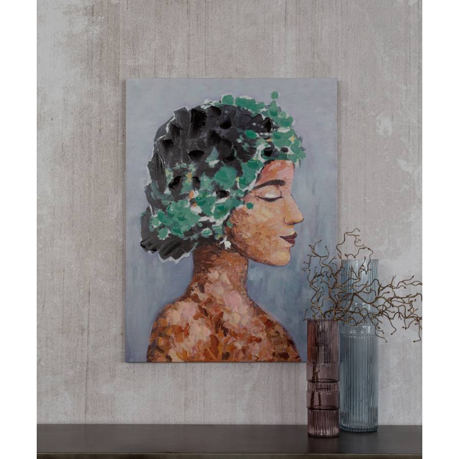 SPRING LADY 2 ΠΙΝΑΚΑΣ ΚΑΜΒΑΣ ΠΟΛΥΧΡΩΜΟ 60x80xH3,5cm