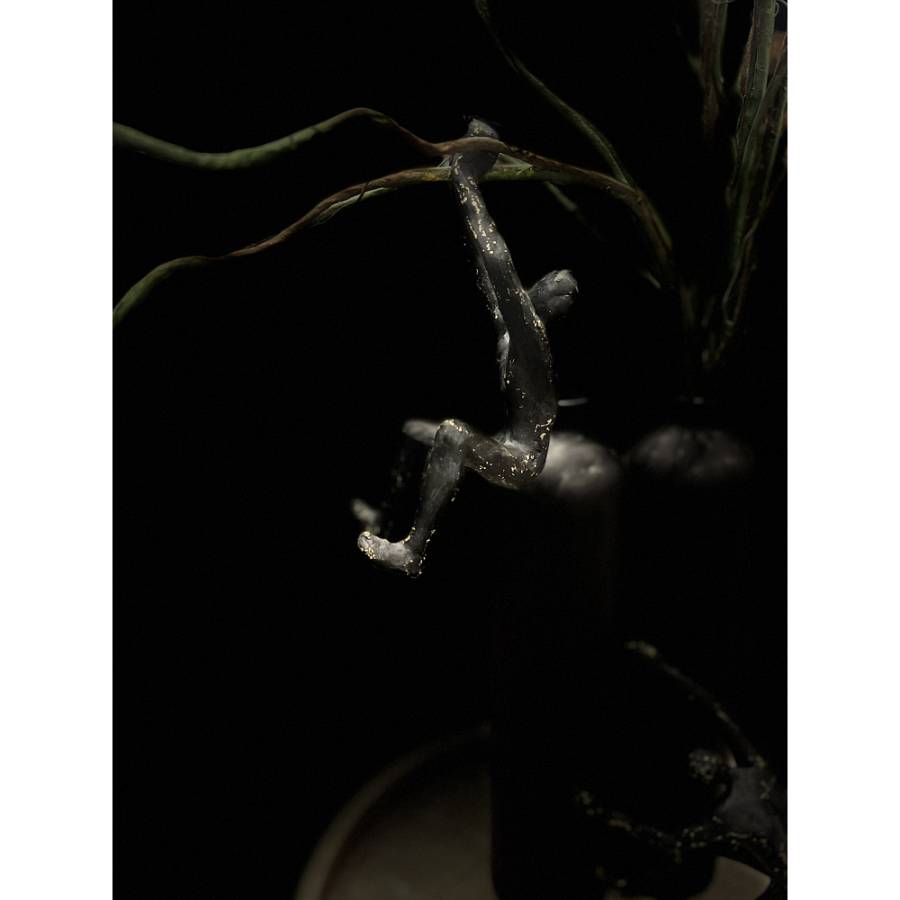 CLIMBER 3 DECO ΦΙΓΟΥΡΑ POLYRESIN ΜΑΥΡΟ ΧΡΥΣΟ 12,3x8,8xH22,8cm