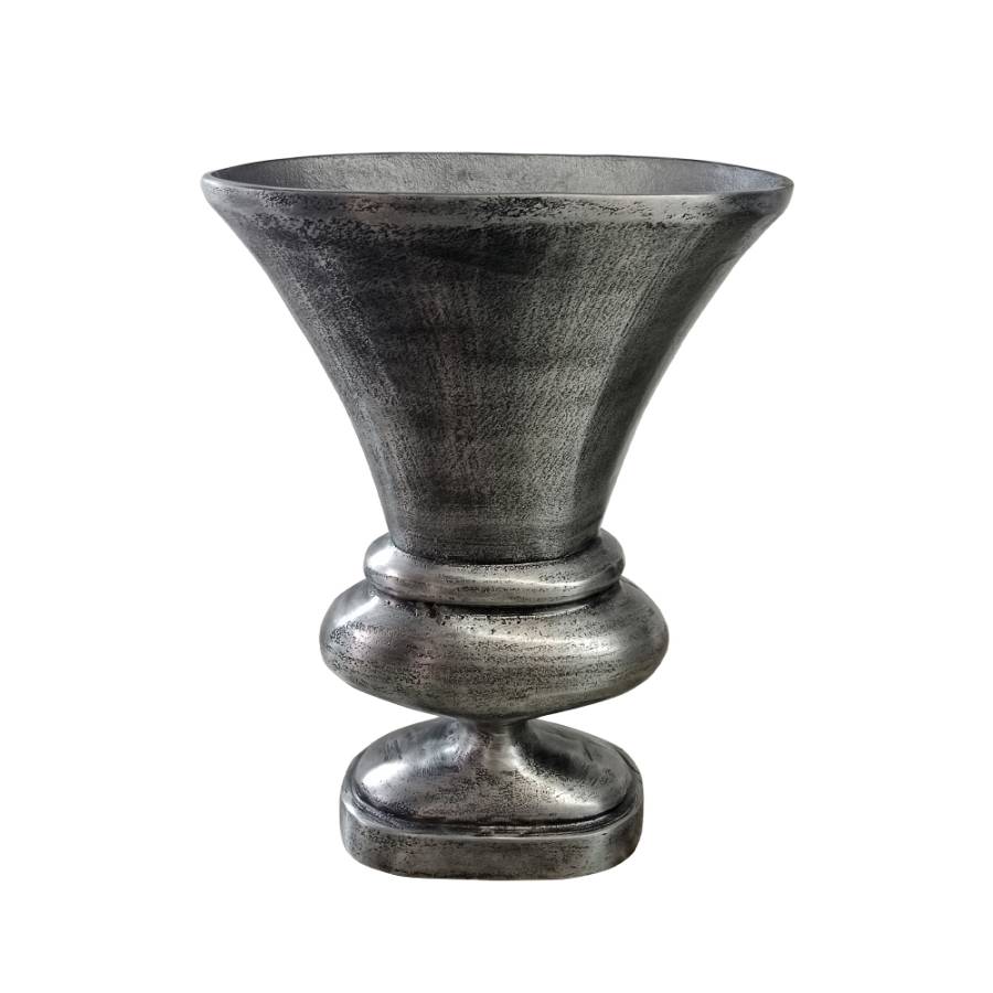 MUT ΒΑΖΟ ΑΛΟΥΜΙΝΙΟ ΑΣΗΜΙ ΑΝΤΙΚΕ 32x16xH46cm