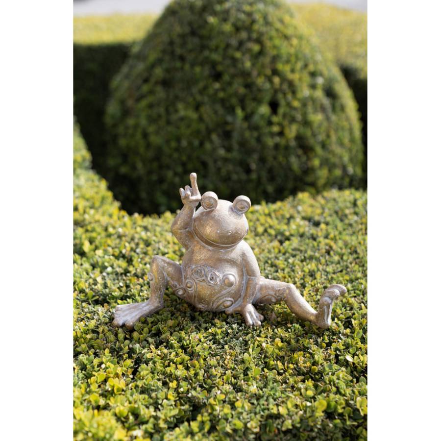YOGA FROG 2 DECO ΒΑΤΡΑΧΟΣ POLYRESIN ΧΡΥΣΟ 32,3x14,1xH20,2cm