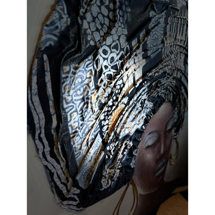 MAVAZ ΠΙΝΑΚΑΣ ΚΑΜΒΑΣ ΠΟΛΥΧΡΩΜΟ ΞΥΛΟ 100x100xH3cm