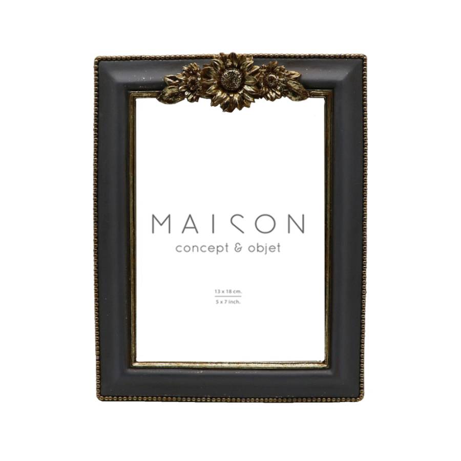 CORONET ΚΟΡΝΙΖΑ POLYRESIN ΓΥΑΛΙ ΓΚΡΙ ΧΡΥΣΟ 17x2xH22cm