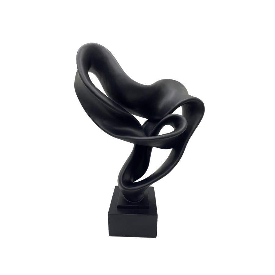 ALIK DECO POLYRESIN ΜΑΥΡΟ 32,5x18xH45cm