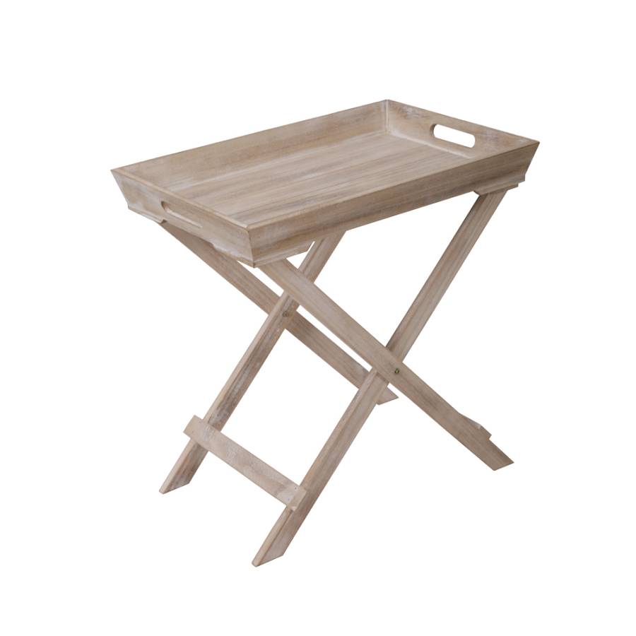 BUTLER SIDE TABLE ΦΥΣΙΚΟ 48,5x32xH48,5cm