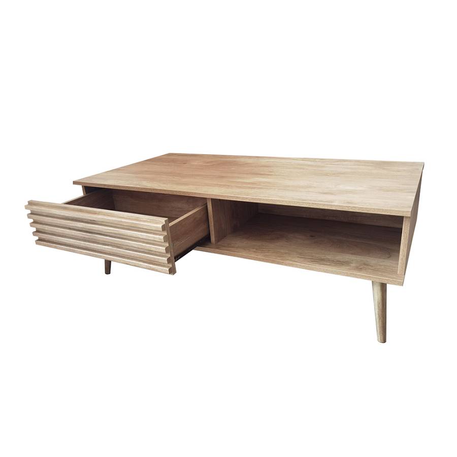 KIROS COFFEE TABLE ΦΥΣΙΚΟ 119x59xH41,5cm