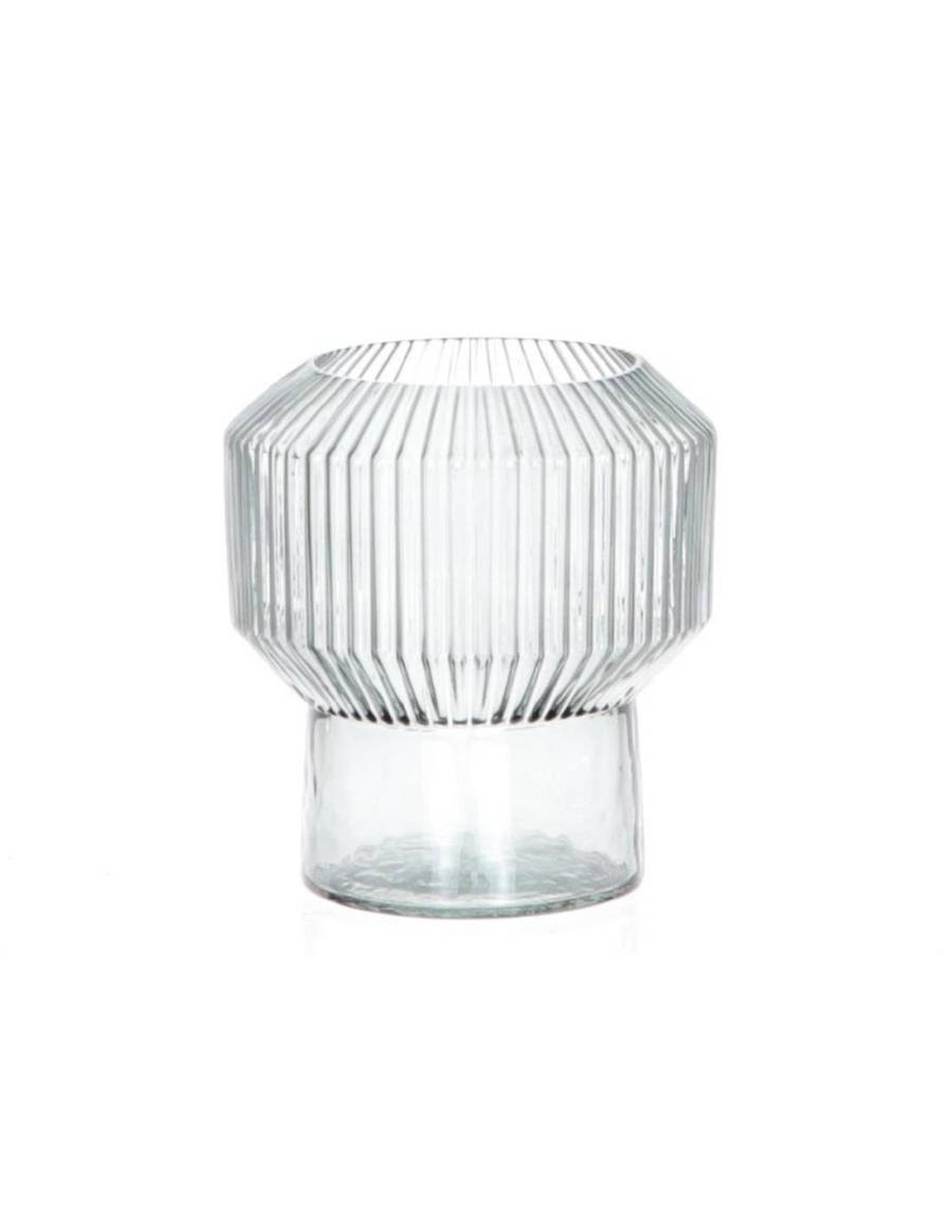 Βάζο γυαλ.Retro διαφ. 18Χ20