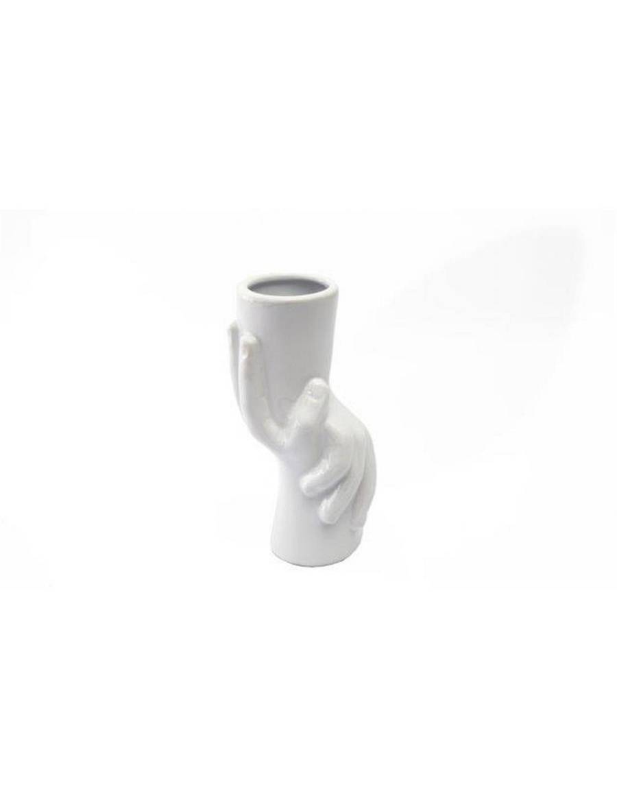 Βάζο HANDS λευκό χρ. 17εκ.