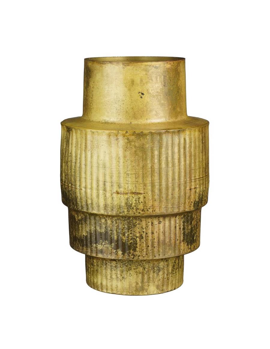 Βάζο κεραμ.χρυσό 23Χ33