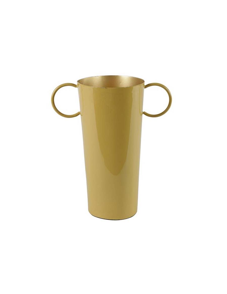 Βάζο μεταλ.κίτρινο Fido 12Χ21,5Χ25