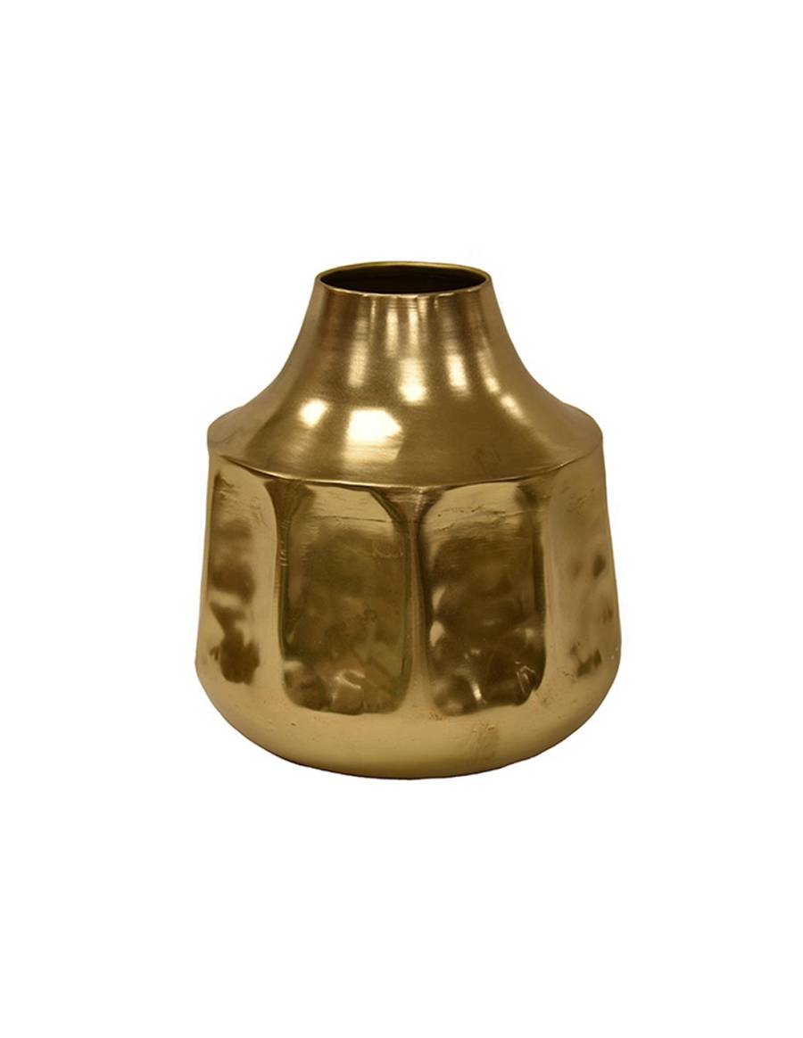 Βάζο μεταλ.χρυσό 19Χ19