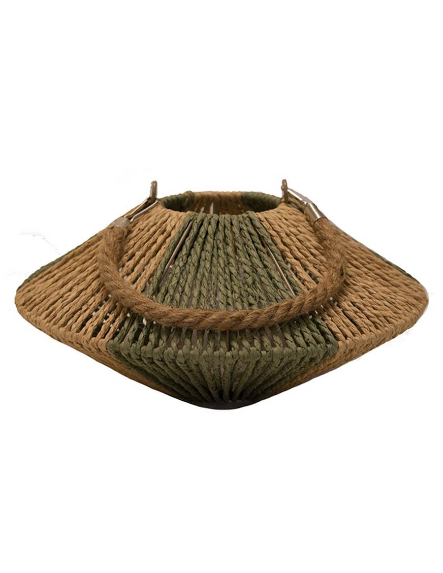 Φανάρι paper rope φυσικό με λαδί Φ30Χ14