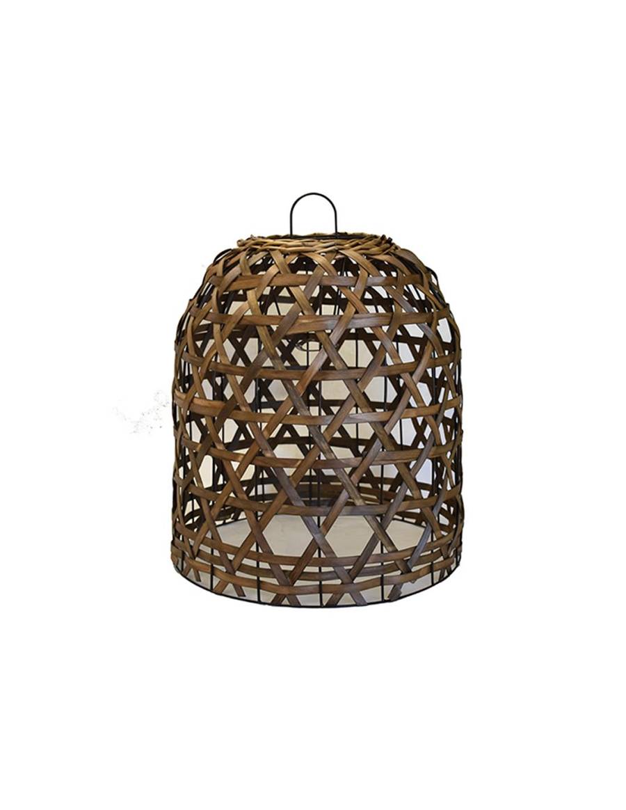 Φωτιστικό καπέλο οροφής ξύλινο φυσικό 40Χ50