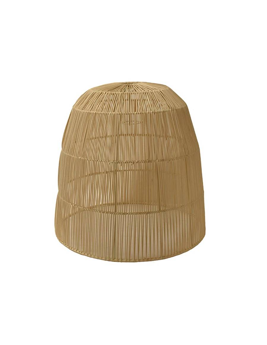 Φωτιστικό καπέλο οροφής rattan εκρού 45Χ45
