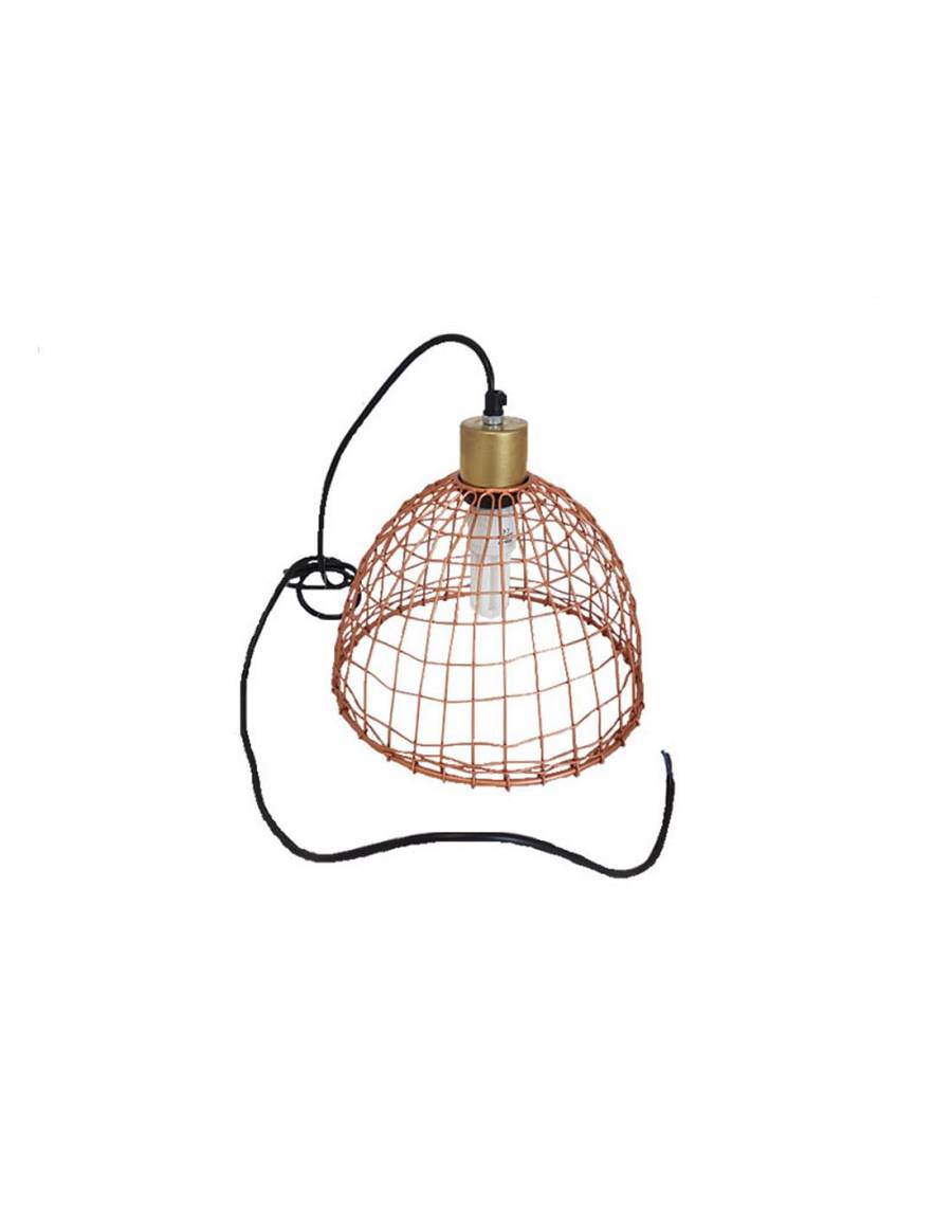 Φωτιστικό οροφής μεταλ.μπρονζέ