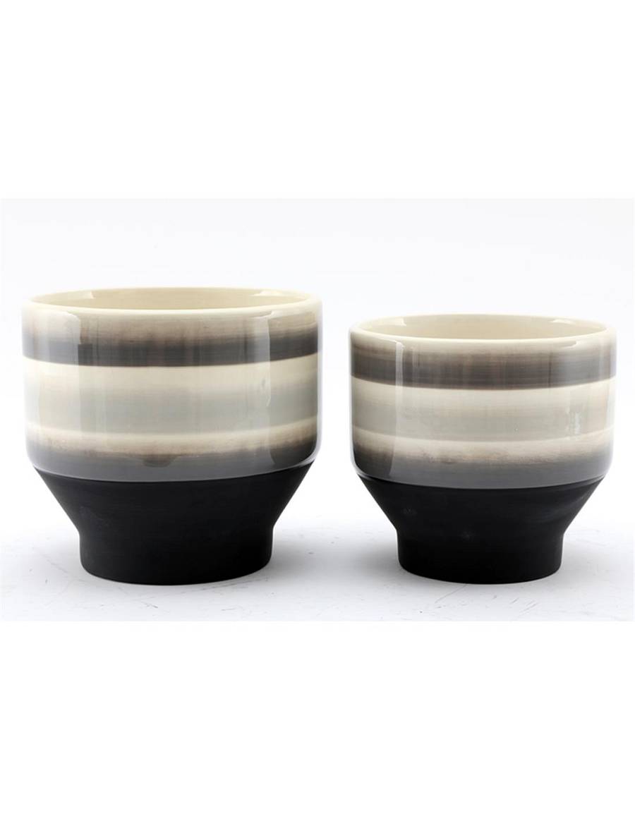 Κασπώ κεραμ.ρίγε μαύρο σ/2 (14.3X15.5+16.5X15)