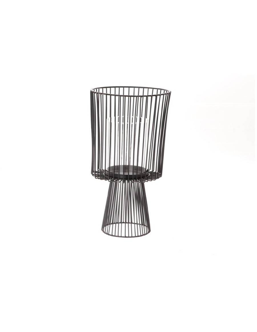 Κηροπήγιο μεταλ.με πόδι 21Χ34