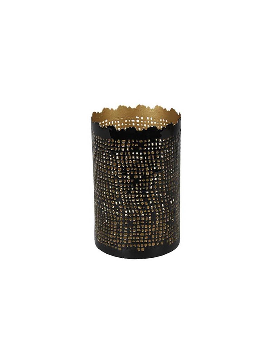 Κηροπήγιο μεταλ.Mila μαύρο 10Χ15