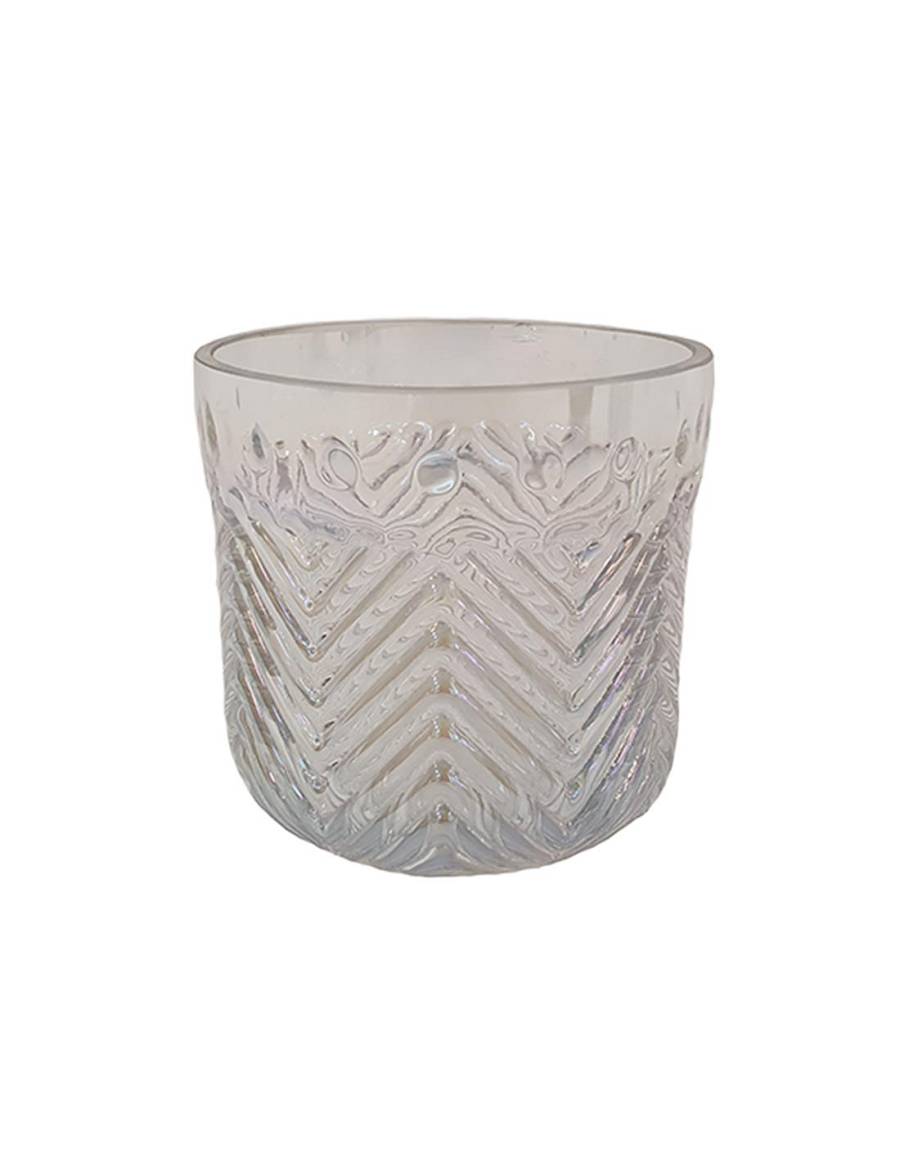 Κηροπήγιο vintage γυαλ. 12Χ12εκ.