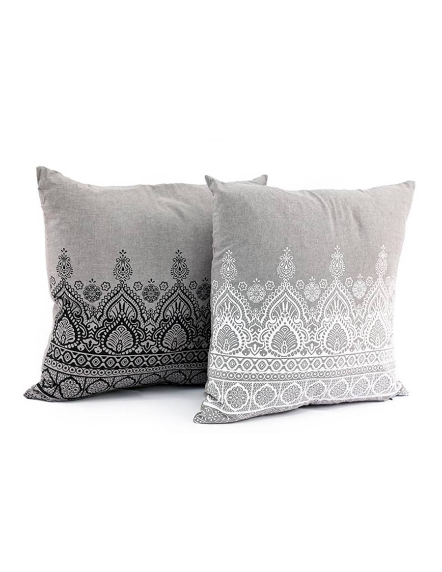 Μαξιλάρι βαμβ.mandala γρκι 45Χ45,2χρ.