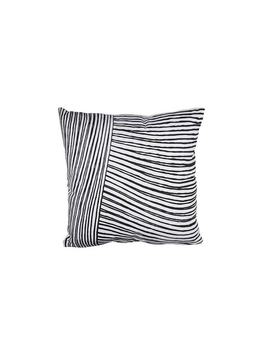 Μαξιλάρι stripes μαύρο 45Χ45