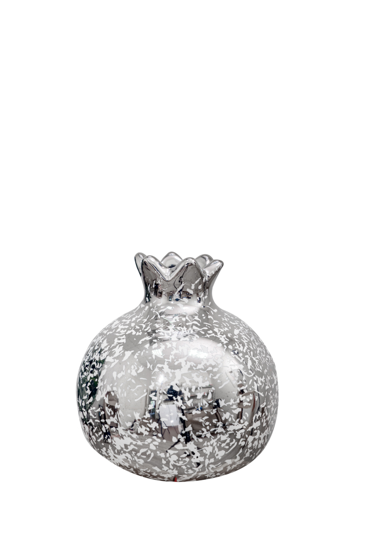 ΔΙΑΚΟΣΜΗΤΙΚΟ ΚΕΡΑΜΙΚΟ ΡΟΔΙ ΑΣΗΜΙ ΛΕΥΚΟ ΠΙΤΣΙΛΙΕΣ 7,6ΕΚ