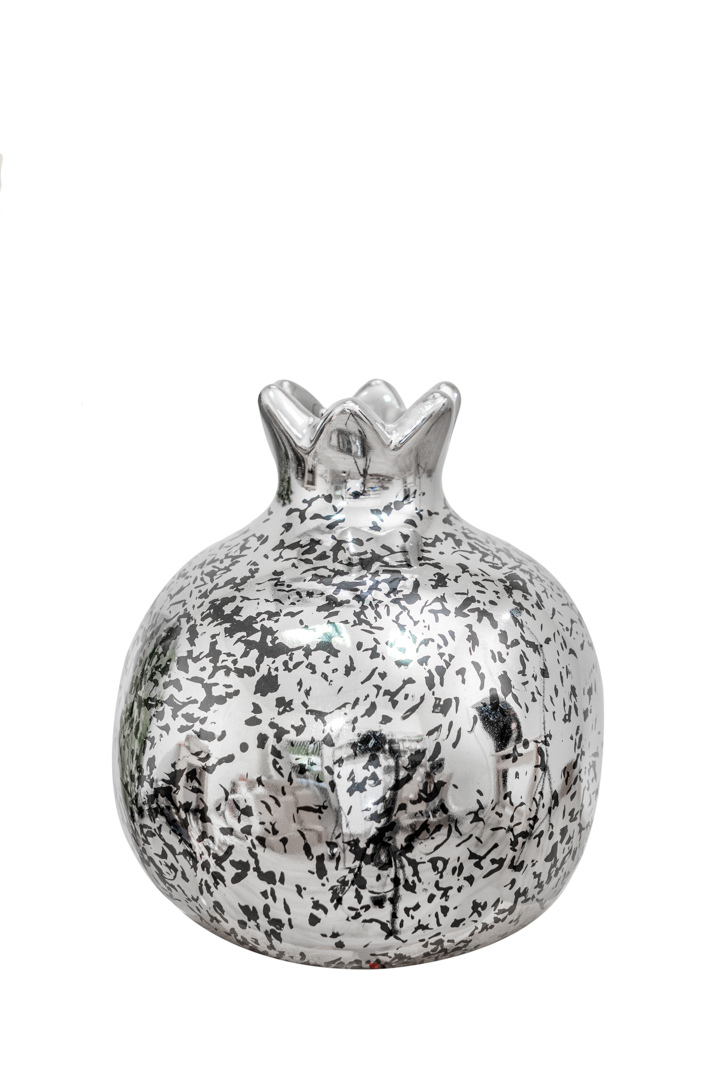 ΔΙΑΚΟΣΜΗΤΙΚΟ ΚΕΡΑΜΙΚΟ ΡΟΔΙ ΑΣΗΜΙ  ΜΑΥΡΟ ΠΙΤΣΙΛΙΕΣ 10ΕΚ