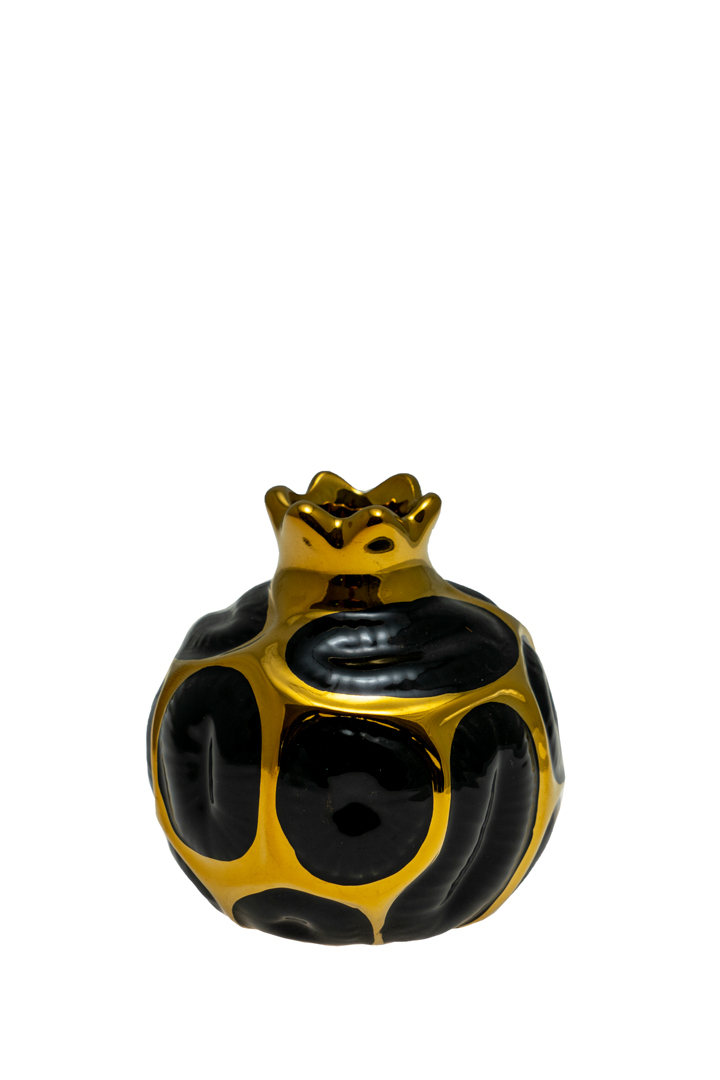 ΔΙΑΚΟΣΜΗΤΙΚΟ ΚΕΡΑΜΙΚΟ ΡΟΔΙ ΠΛΕΓΜΑ ΧΡΥΣΟ ΜΕ ΜΑΥΡΟ  7,6ΕΚ