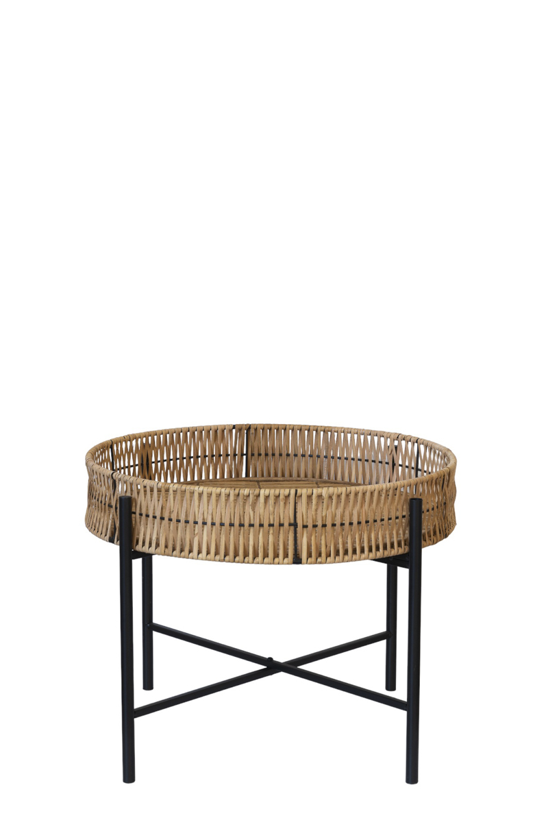 ΤΡΑΠΕΖΙ ΜΠΑΜΠΟΥ ΒΟΗΘΙΗΤΙΚΟ ΜΕ ΜΕΤΑΛΛΙΚΑ ΠΟΔΙΑ 50,5Χ50,5Χ50ΕΚ