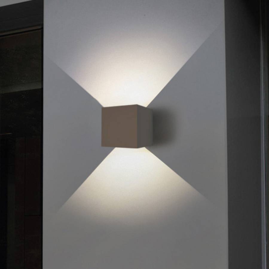 Emerald LED 10W 3000K Outdoor Wall Lamp Grey D:9,9cmx9,9cm (80203131)