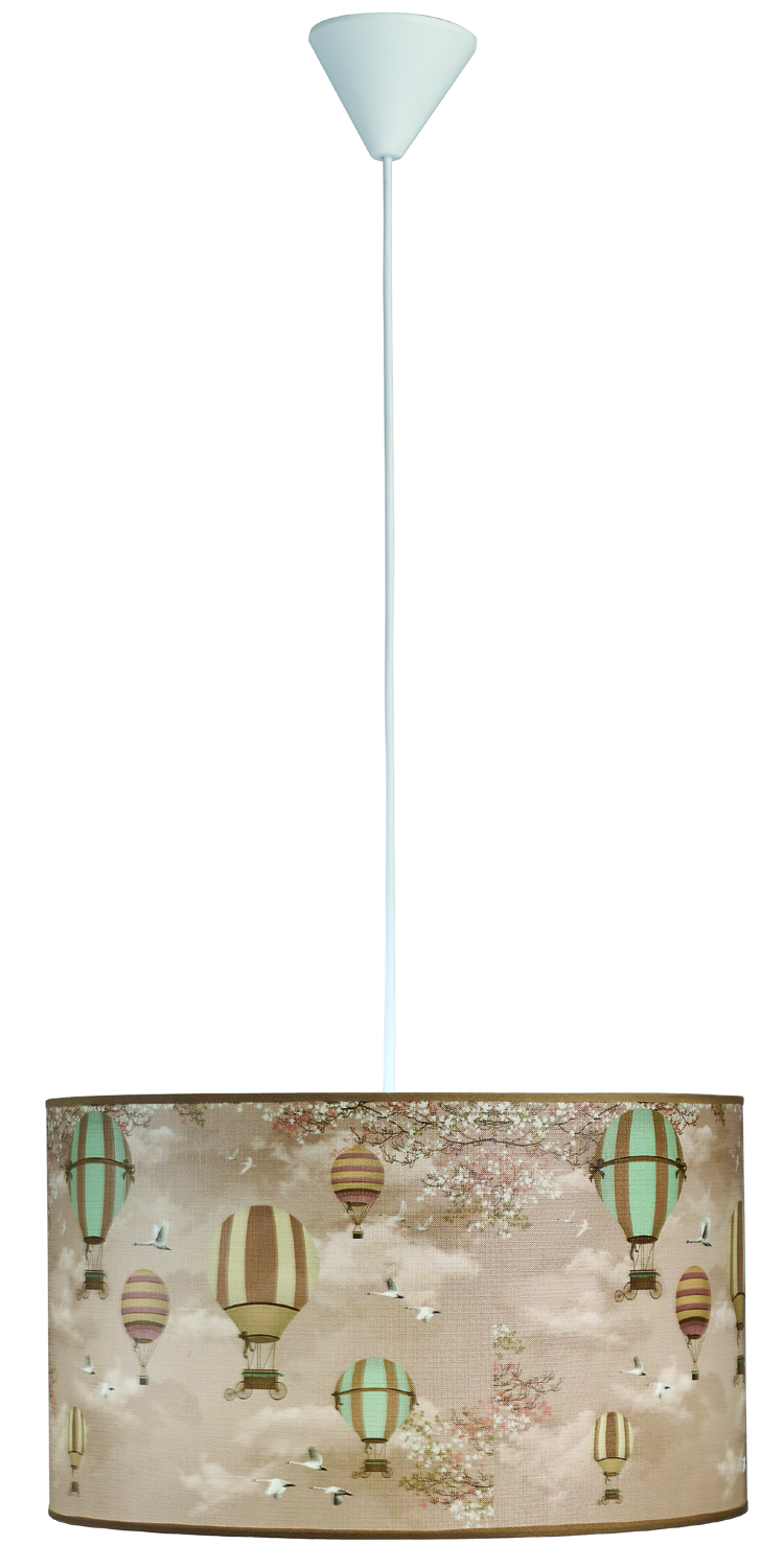 Φωτιστικό μονόφωτο παιδικό αμπαζούρ αερόστατο Ε27 Φ40