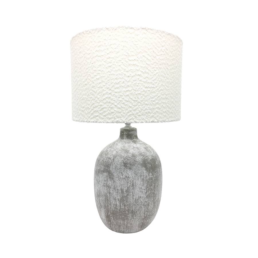 CIMENT ΦΩΤΙΣΤΙΚΟ ΕΠΙΤΡΑΠΕΖΙΟ ΚΕΡΑΜΙΚΟ ΥΦΑΣΜΑ ΓΚΡΙ ΛΕΥΚΟ ΛΕΥΚΟ D20,5/32xH53,5cm