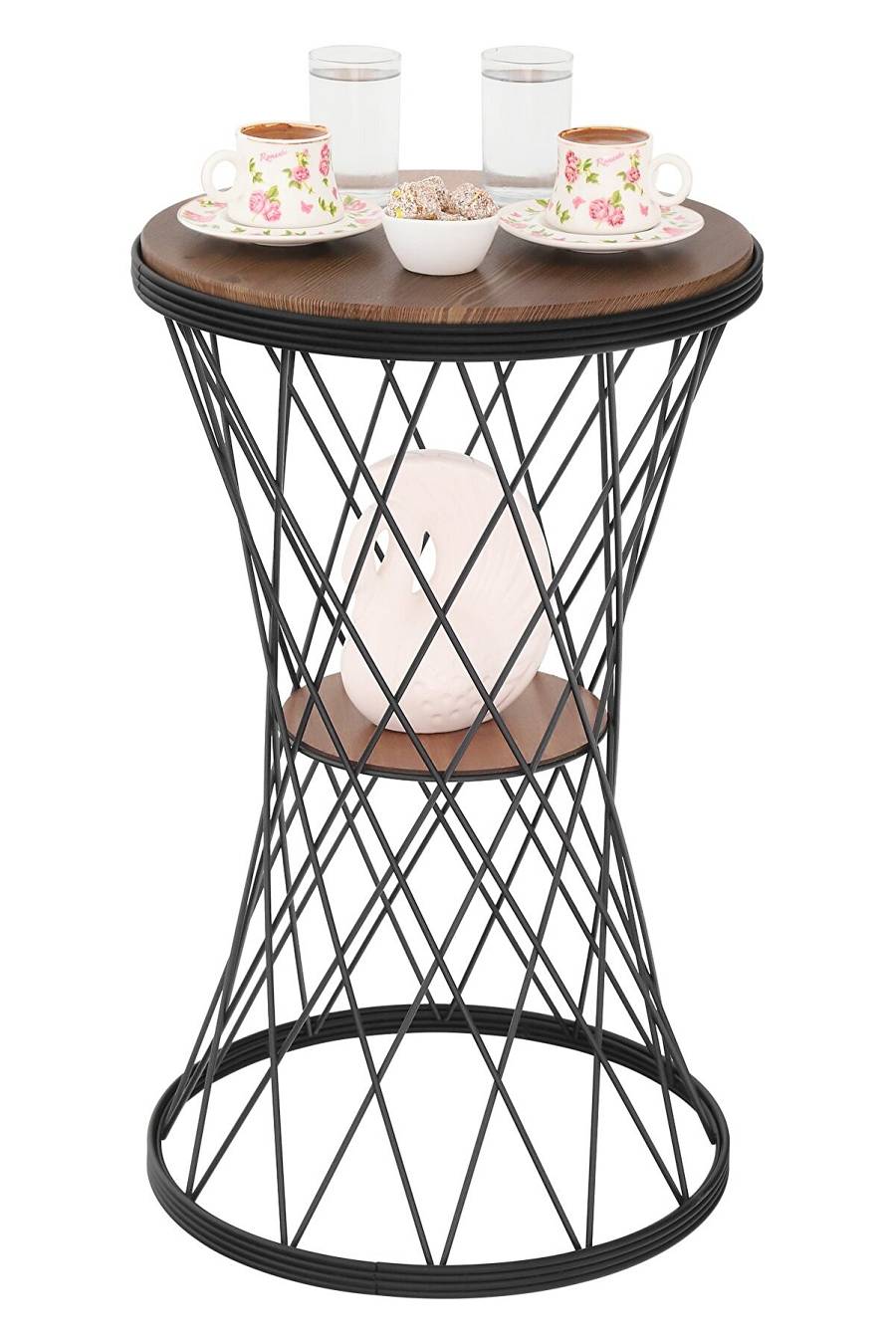 TBBT-12 ΒΟΗΘ. ΤΡΑΠΕΖΑΚΙ ΜΑΥΡΟ-ΞΥΛΟ ΣΧΔ. ΣΤΑΥΡΩΤΟ