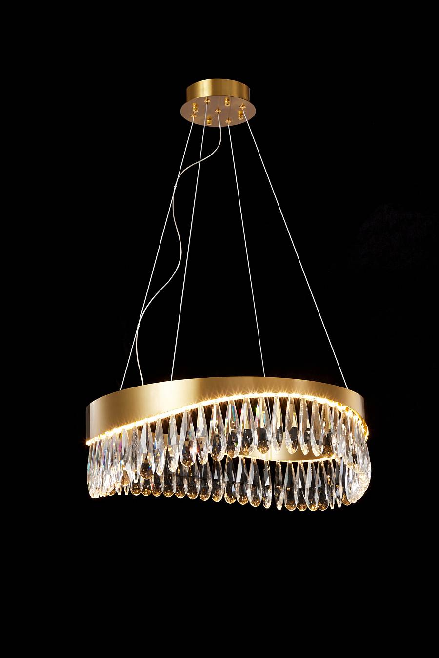 PDC 708-60 ΚΡΕΜ. LED ΟΞ.  ΚΥΜΑ ΜΕ ΚΡΥΣΤΑΛΛΑ