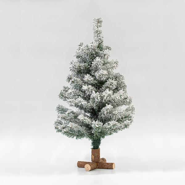 ΕΛΑΤΟ ΧΙΟΝΙΣΜΕΝΟ PVC, ΜΕ ΞΥΛΙΝΗ ΣΤΑΥΡΩΤΗ ΒΑΣΗ, 75cm