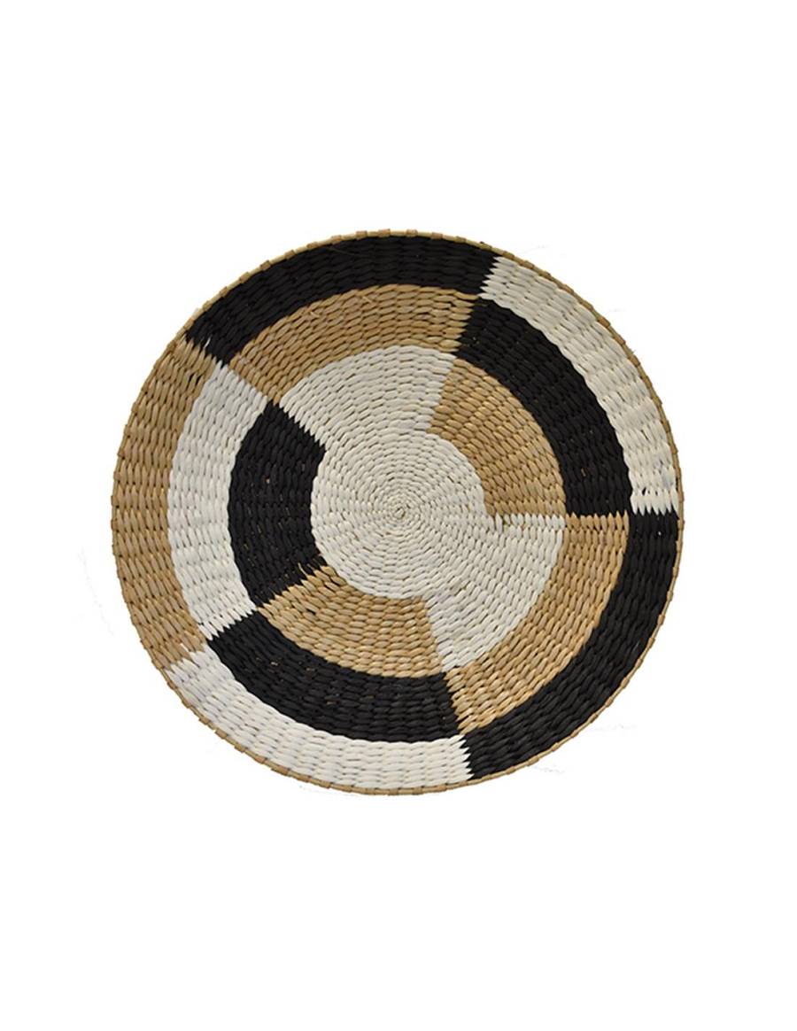 Πιατέλα ψάθινη τοίχου 3χρωμη Φ50Χ6