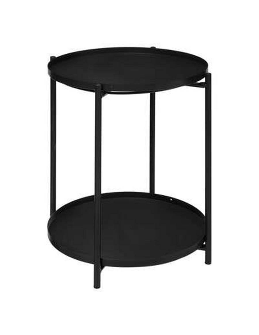 Τραπέζι μεταλ.μαύρο 2οροφο 45Χ52,5