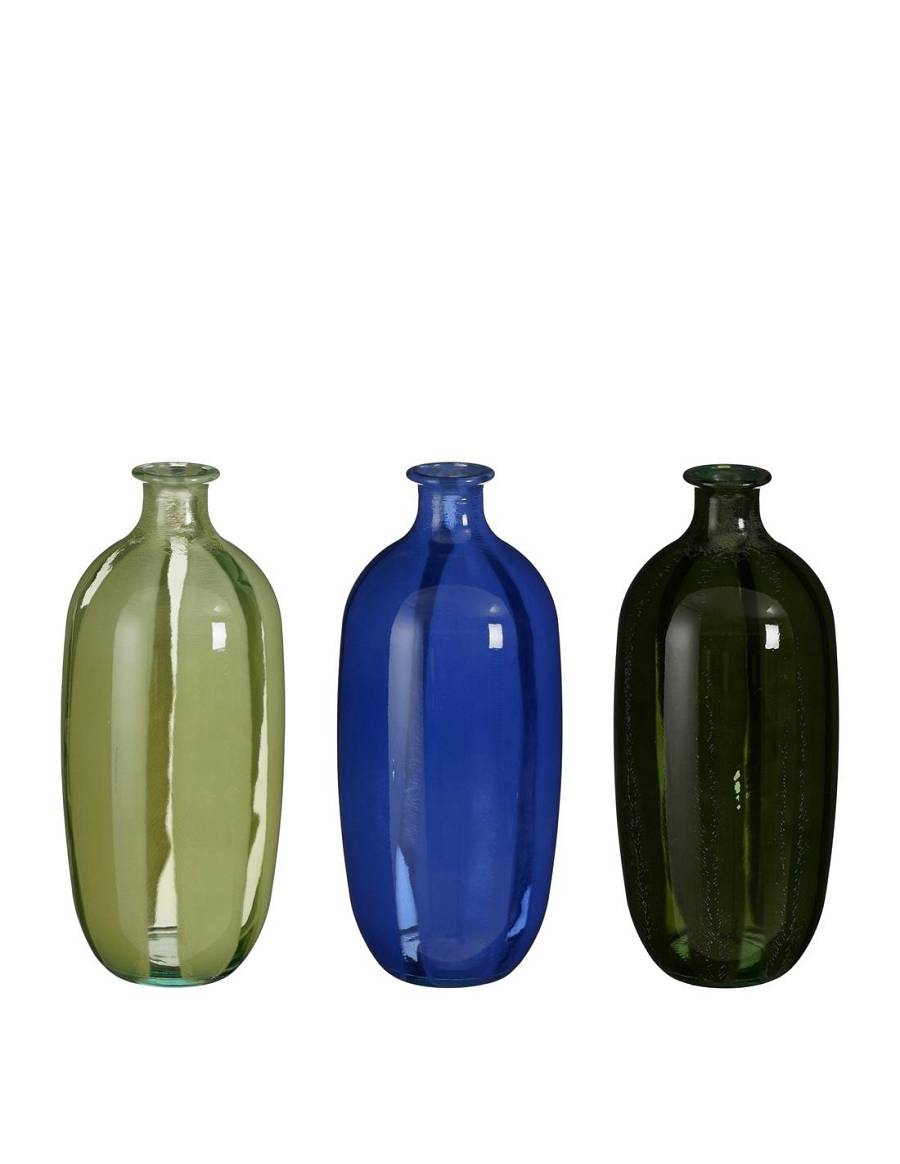 Βάζο γυάλ.MONTELLO. 3χρωμ. Φ13Η31cm