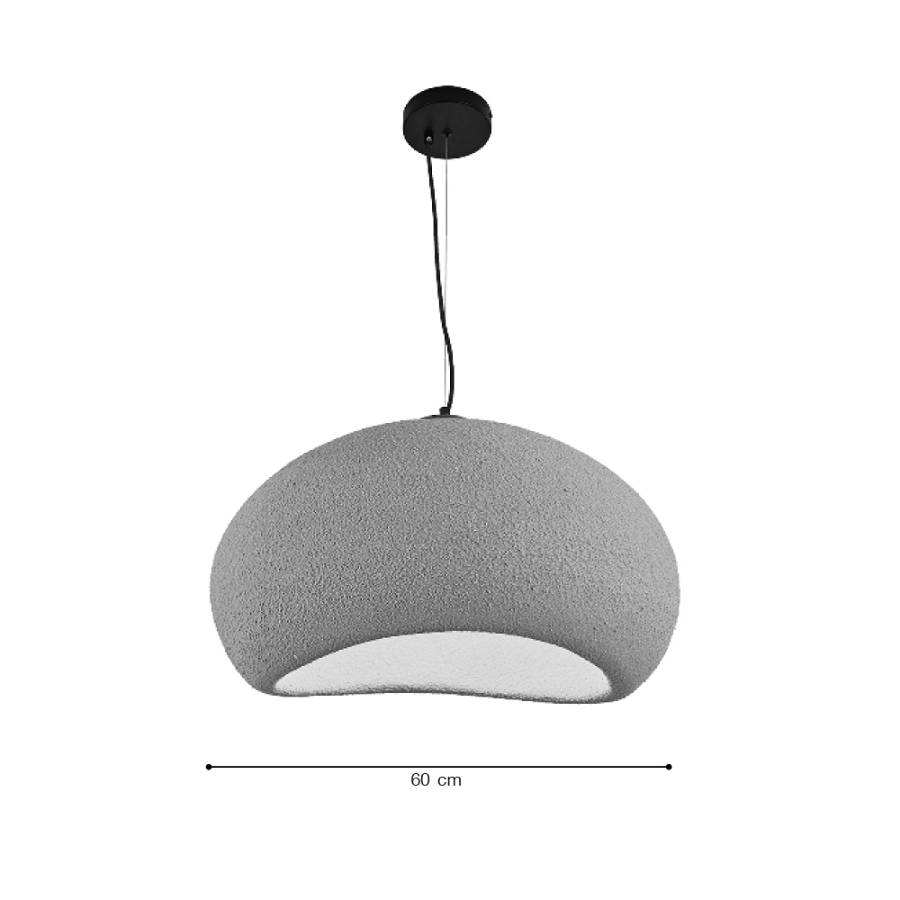 Κρεμαστό φωτιστικό από Fiberglass 1XE27 D:30cm (4053-A)