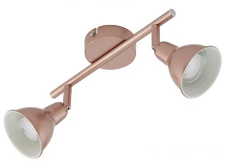 Ράγα σποτ διπλή  GU10 3W 250lm 3.000K (Εμπεριέχονται)